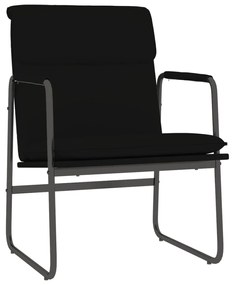 351360 vidaXL Стол шезлонг, черен, 55x64x80 см, изкуствена кожа