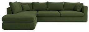 Тъмнозелен ъглов диван (ляв ъгъл) Comfy - Scandic