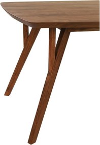 Кафява трапезна маса с акациев плот 100x200 cm Quenza – Light &amp; Living