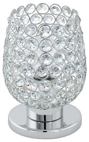 Eglo 94899 - Кристална Настолна лампа BONARES 1 1xE27/60W/230V