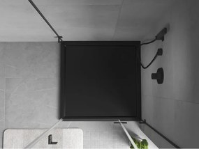 Mexen Flow квадратен душ корито Slim 120 x 120 cm, черен мат - 46S701212