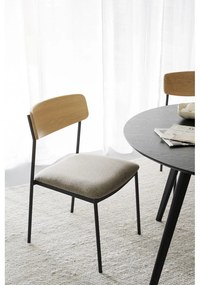 Трапезни столове в бежов и естествен цвят в комплект от 2 бр. Maymont – Rowico