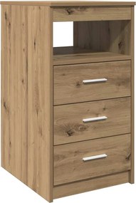 856005 vidaXL Скрин с чекмеджета, дъб артизан, 40x50x76 см, инженерно дърво