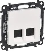 Legrand Розетка 2xRJ45 cat.5e UTP цвят бял Valena Life  - 753141