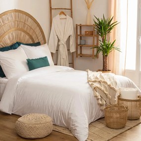 Спално бельо atmosphera Landiha, 260x240 cm, Памук перкал - Бял