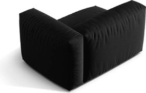 Черен модул за диван (десен ъгъл) Martina – Micadoni Home