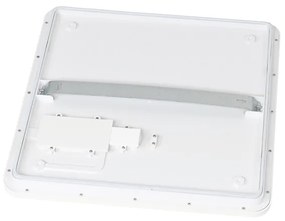 Таванна лампа бяла 40 см квадратна с LED 3-степенен димер IP44 - Steve