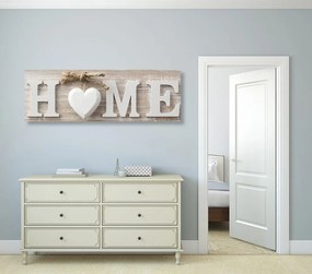 Картина на платно – С надпис Home във винтидж вариант