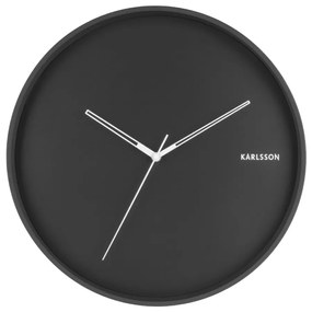 Черен стенен часовник , ø 40 cm Hue - Karlsson