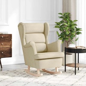 4016926 vidaXL Люлеещ се стол Cream 74x90x102 cm Fabric