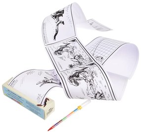 Пътуващ комплект за оцветяване и пъзели за деца Prehistoric Prehistoric Land - Rex London