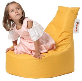 Жълт детски чувал за сядане Baton - Floriane Garden