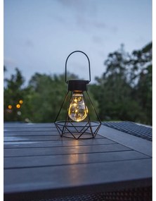 Черен LED фенер, височина 15,5 cm Eddy - Star Trading