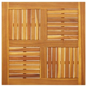 4004256 vidaXL Плот за маса, 80x80x2,2 см, квадратен, акациево дърво масив