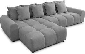 Сив ъглов диван (ляв ъгъл) Albane – Ropez