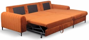 Ъглов диван Monte-Oранжево