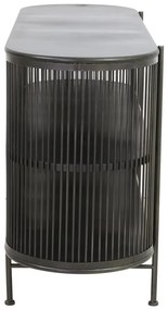 Черен метален нисък скрин с чекмеджета 149x80 cm Yinthe - Light &amp; Living