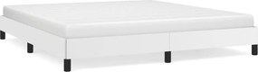 346917 vidaXL Pамка за легло бяла 180x200 см изкуствена кожа