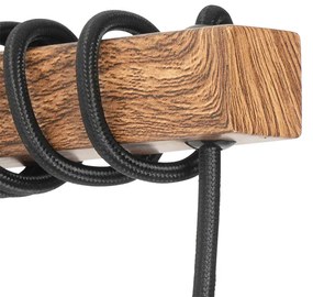 Индустриален стенен аплик стомана с кафяво - Gallow