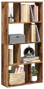 858154 vidaXL Библиотека, старо дърво, 60x20x120,5 см, инженерно дърво
