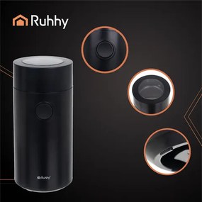 Електрическа мелачка за смилане на кафе, подправки, ядки, семена Ruhhy 26219 с  2 остриета от неръждаема стомана