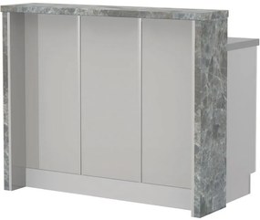 Островна кухненска пейка Modena-Length: 120 cm.-Gray light-Siena Marble