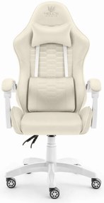 Геймърски стол HC-1000 BEIGE - кадифена тъкан