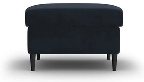 Тъмносиня кадифена табуретка Kyoto – Cosmopolitan Design