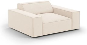 Бежово кадифено кресло Jodie – Micadoni Home