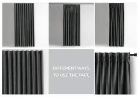 Сиво затъмняващо перде 140x270 cm – Restilo