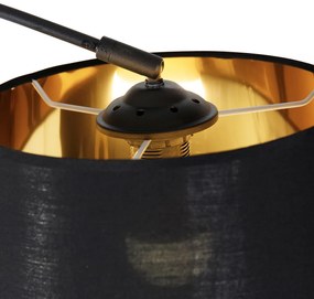 Интелигентна аркова лампа черна със злато с WiFi A60 - Arc Basic