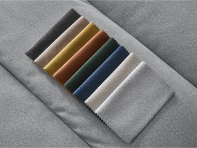 Светлосив кадифен ъглов диван (ляв ъгъл) Sierra – Bobochic Paris