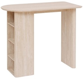 Бар маса atmosphera Anaya, MDF с ефект Травертин, 120x60 см