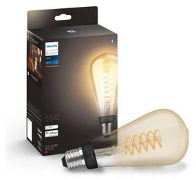 LED Димируема крушка Philips Hue WHITE FILAMENT ST72 E27/7W/230V 2100K