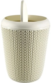 Бяло кошче за отпадъци за баня , 7 л Knit - Curver