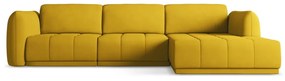 Жълт ъглов диван (десен ъгъл) Hoku – Makamii
