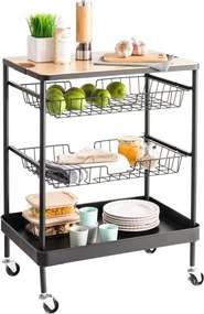 Кухненска количка 5five, Средна, Метал, С подвижен плот