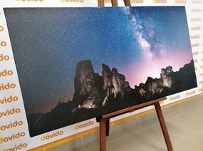Картина на платно – Звездно небе над скалите