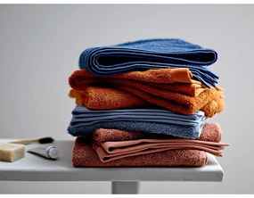 Синя хавлиена кърпа от памук Китай, 100 x 50 cm Comfort Organic - Södahl