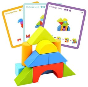 Tooky Toy - Дървена игра с геометрични фигури