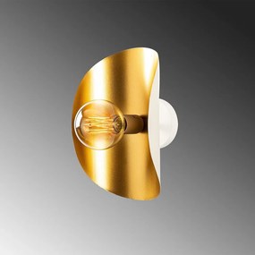 Бяла и златисто стенна лампа Sivani – Opviq lights