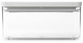 Кутия за съхранение на продукти Brabantia Tasty+ Stackable 1008874, 1.5 л, Силиконово уплътнение, Без BPA, Светлосив