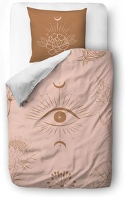 Розово и кафяво памучно спално бельо от сатен , 140 x 200 cm Boho Dream - Butter Kings