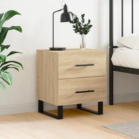 827362 vidaXL Нощно шкафче, дъб сонома, 40x35x47,5 см, инженерно дърво