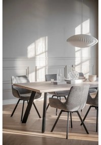 Сиви тапицирани трапезни столове в комплект 2 бр. Norwell – Rowico