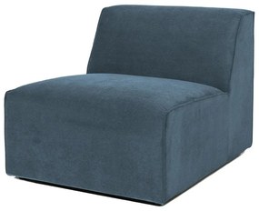 Син модулен диван от рипсено кадифе (среден модул) Sting – Scandic