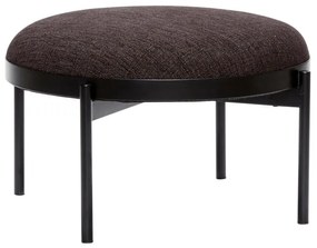 Черна табуретка за крака Futuro, ø 65 cm Sen - Hübsch