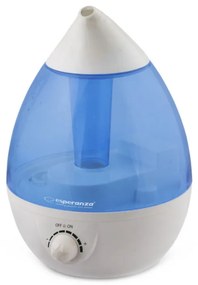 Овлажнител за въздух Esperanza EHA005, 25W, 2.6 л, 3 нива, 300 мл/ч, 40 кв/м., Бял/син