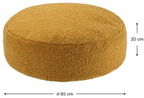 Кафяв детски пуф от букле Round – Wigiwama