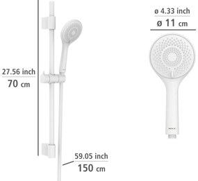 Бял душ комплект от неръждаема стомана 70 cm Watersaving – Wenko
